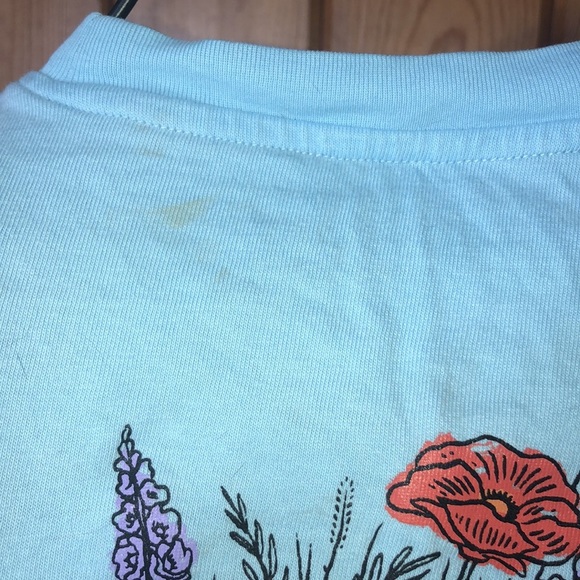 Ariat Women's Rebar CottonStrong Roughneck Graphic T-Shirt size medium blue​ - Picture 11 of 16